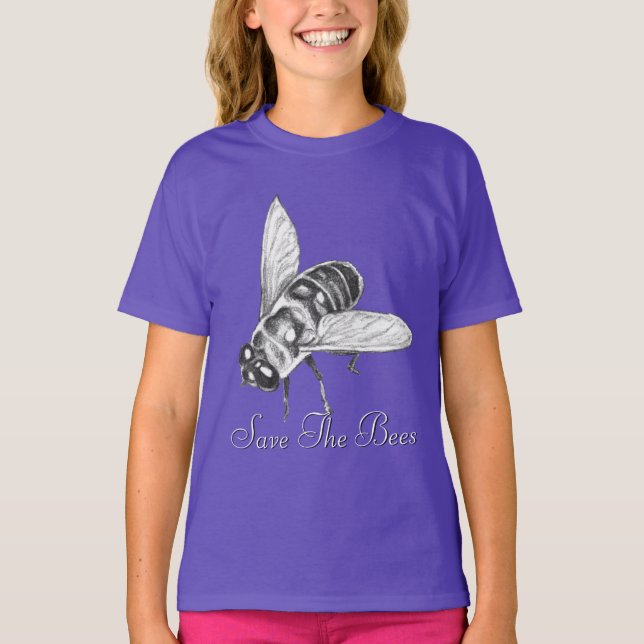 T-shirt d'abeilles Chemise d'abeilles Sauvez les a (Devant)