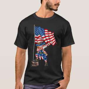 T-shirt Dabel Oncle Sam 4 juillet drapeau américain