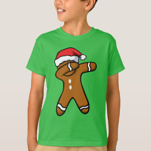 T-shirt Daber Pain d'épice Homme Cookie Noël Dab Danse