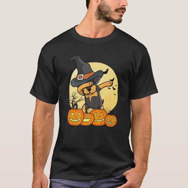 T-shirt Dabiler Dab Dance Funny Chien Halloween G (Devant)
