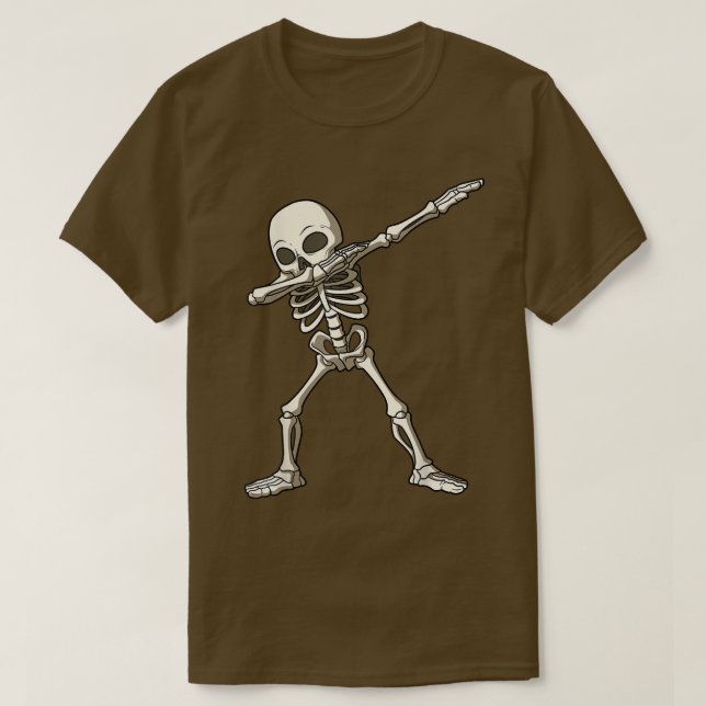 T-shirt Dabine Squelette Dab Squelette Danser Skeleton Hal (Design devant)