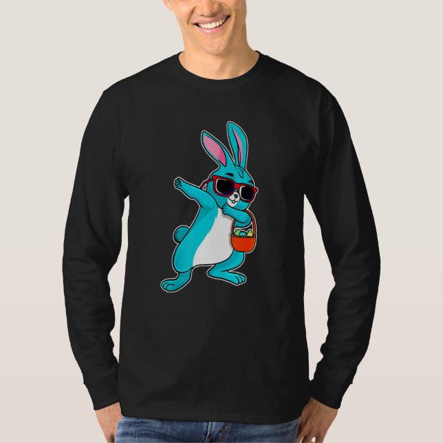 T-shirt Dabing Bunny Boy Dab Pâques Panier Stu (Devant)