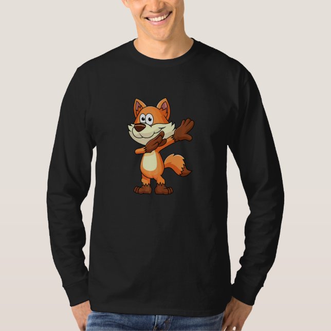 T-shirt Dabing Fox Dancing Fox Animal (Devant)