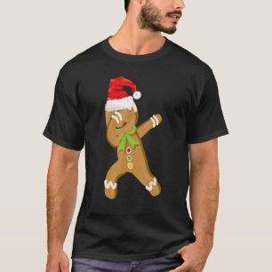 T-shirt Dabing pain d'épices Pajama de Noël Santa Hat Kid