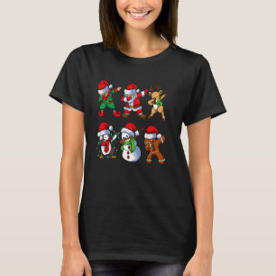 T-shirt Dabing Père Noël Elf Snowman Gingerbread Reindeer