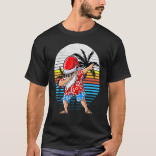 T-shirt Dabing Père Noël Joyeux Noël En Juillet Tropi Été