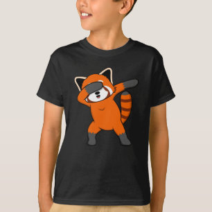 T-shirt Dabing Rouge Panda mignonne animal animal animal d