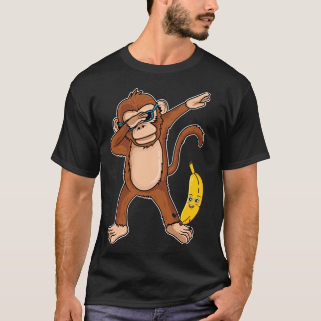 T-shirt Dabing Singe Dab Dance Singe (Devant)