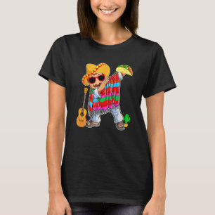 T-shirt Dabler Mexicain Poncho Cinco De Mayo Hommes Sombre