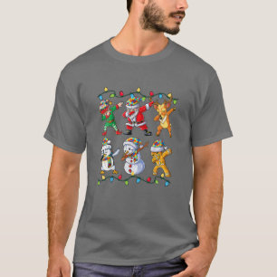 T-shirt Dabler Noël Vilain Noël Père Noël Amis Dab Squa