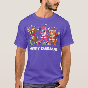 T-shirt Dabmas Santa Cat Rudolph Christmas funny m