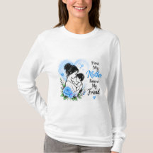 D'abord Ma Mère Pour Toujours Mon Amie Bleu Floral