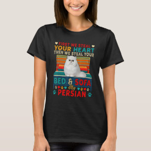T-shirt D'abord voler votre cœur mignon puis lit et canapé