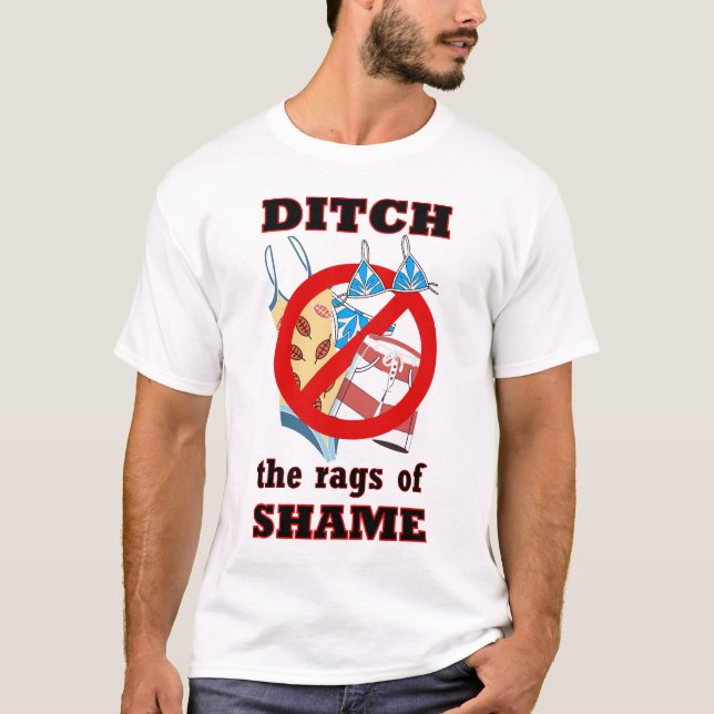 T-Shirt d'acceptation du corps - Ditch the Rags of (Devant)