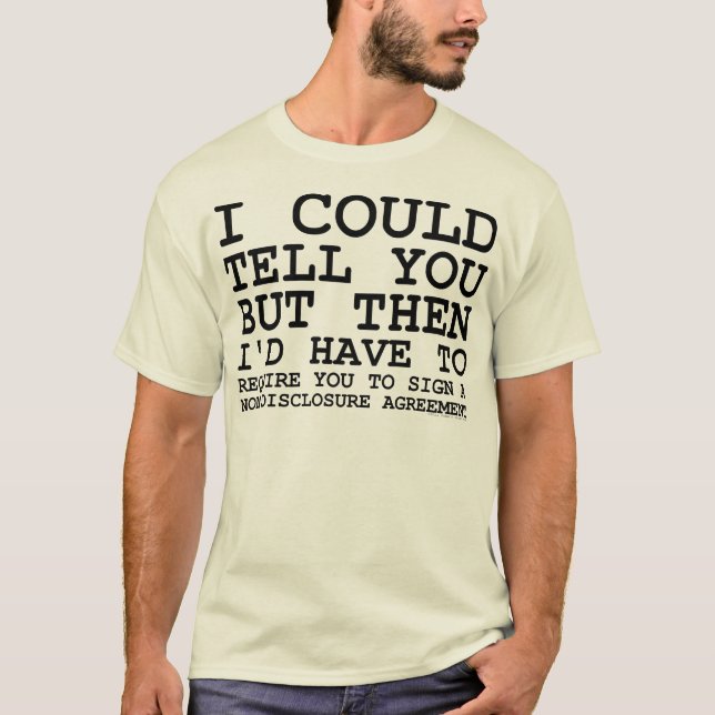 T-shirt d'accord de Non-Révélation (Devant)