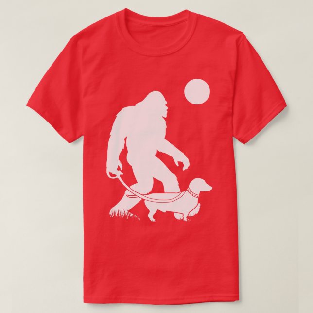 T-shirt Dachshund 3 à pied (Design devant)