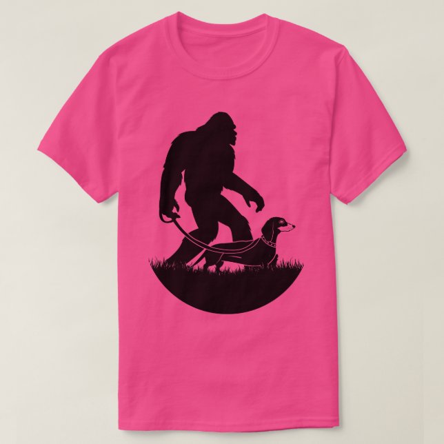 T-shirt Dachshund à pied (Design devant)