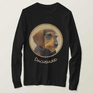 T-shirt Dachshund (À poils durs) Peinture Chien Art origin