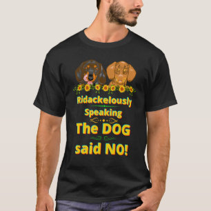 T-shirt Dachshund Animal de compagnie drôle Wiener Chien L