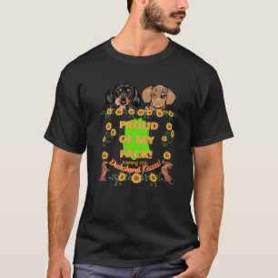 T-SHIRT DACHSHUND CADEAUX FUNNY WIENER CHIEN CUTE PET FIER