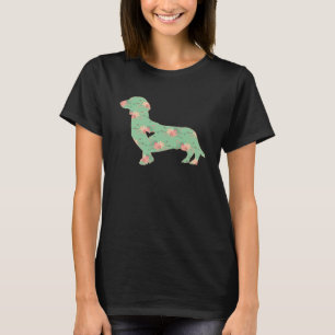 T-shirt Dachshund Chien Boho Woodland Chic pour femmes