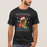 T-shirt Dachshund Chien Dachshund Santa Hat Laid Christmas<br><div class="desc">Drôle chien Dachshund Santa Hat laide pull de Noël</div>