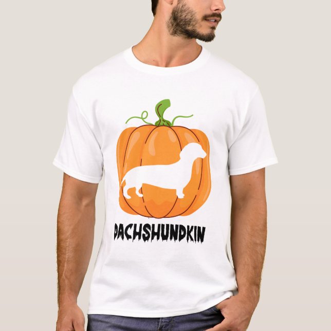 T-shirt Dachshund chien d'Halloween (Devant)