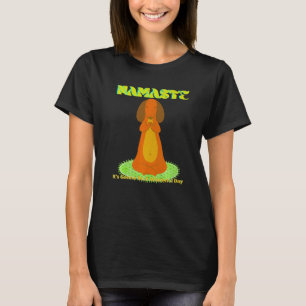 T-SHIRT DACHSHUND CHIEN SAUCISSE DRÔLE DRÔLE YOGA 1