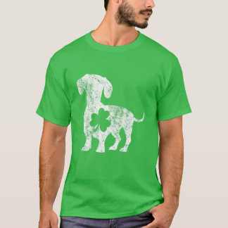 T-shirt Dachshund Chien St Patrick's Day Shamrock