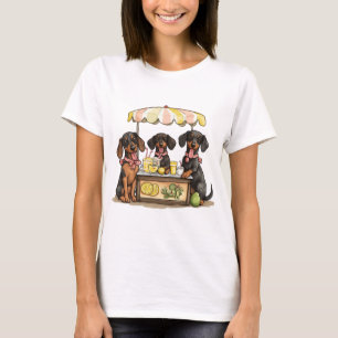 T-shirt Dachshund Chiens Lemonade Stand