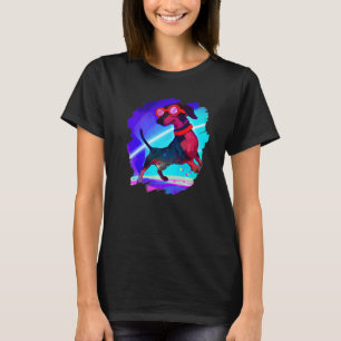 T-shirt Dachshund Chiweenie Wiener Chien Danse rétro Danse