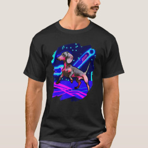 T-shirt Dachshund Chiweenie Wiener Chien Danse rétro Danse