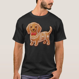 T-shirt Dachshund Christmas Gingerbread holiday winter sea