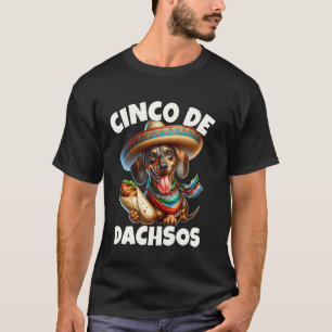 T-shirt Dachshund Cinco De Mayo
