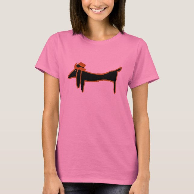 T-shirt Dachshund Cowboy (Devant)