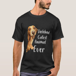 T-shirt Dachshund Cutest Animal Jamais Amoureux de les chi