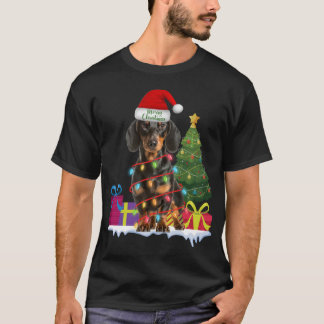 T-shirt dachshund dackel wiener dog laide de noël moche