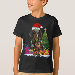 T-shirt dachshund dackel wiener dog laide de noël moche