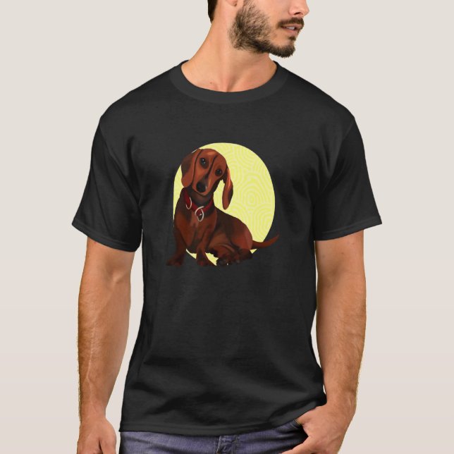 T-shirt Dachshund Dauchund (Devant)