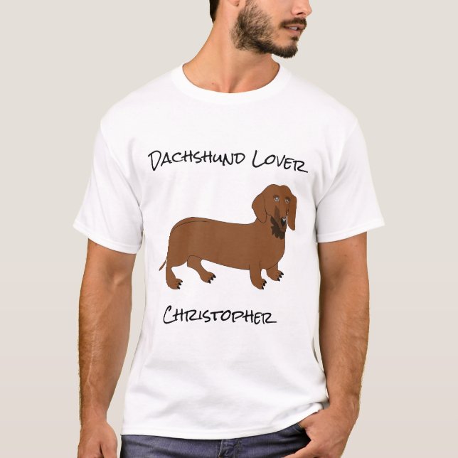 T-shirt Dachshund Design (Devant)