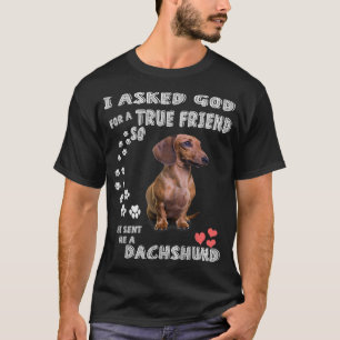 T-shirt Dachshund Dit Maman Wiener Papa Weenie Lover Sausa