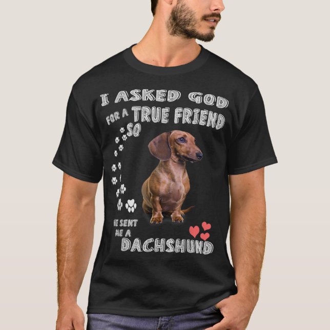 T-shirt Dachshund Dit Maman Wiener Papa Weenie Lover Sausa (Devant)