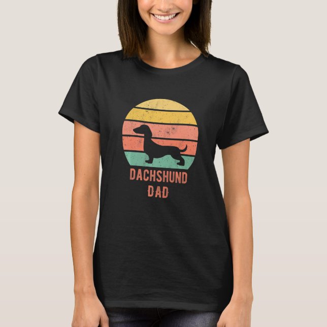 T-shirt Dachshund Dog Dad Father Weiner Dog Owner   (Devant)