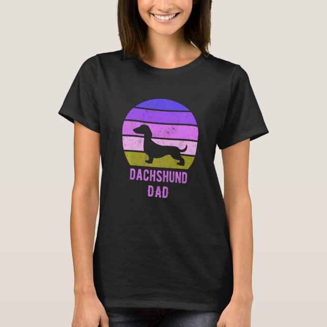 T-shirt Dachshund Dog Dad Father Weiner Dog Owner (Devant)