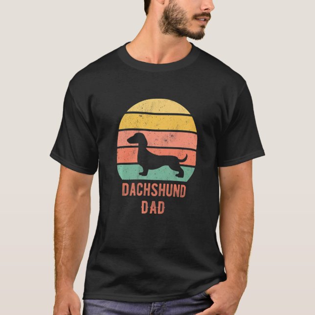 T-shirt Dachshund Dog Dad Father Weiner Dog Owner   (Devant)