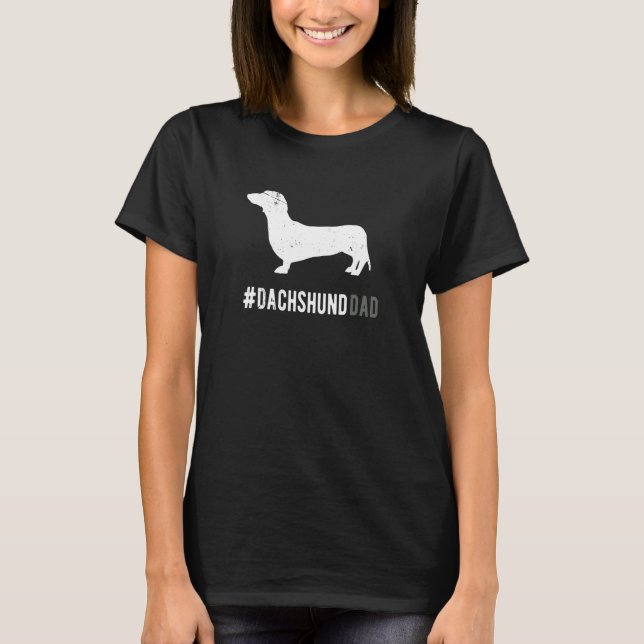 T-shirt Dachshund Dog Dad For Men Funny Dachshund Dog Love (Devant)