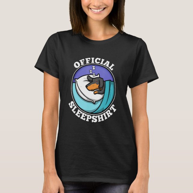 T-shirt Dachshund dormant officiel (Devant)