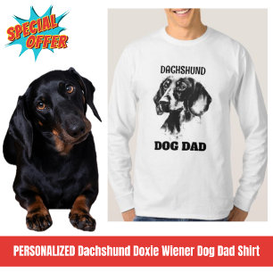 T-shirt Dachshund Doxie Wiener Chien Papa
