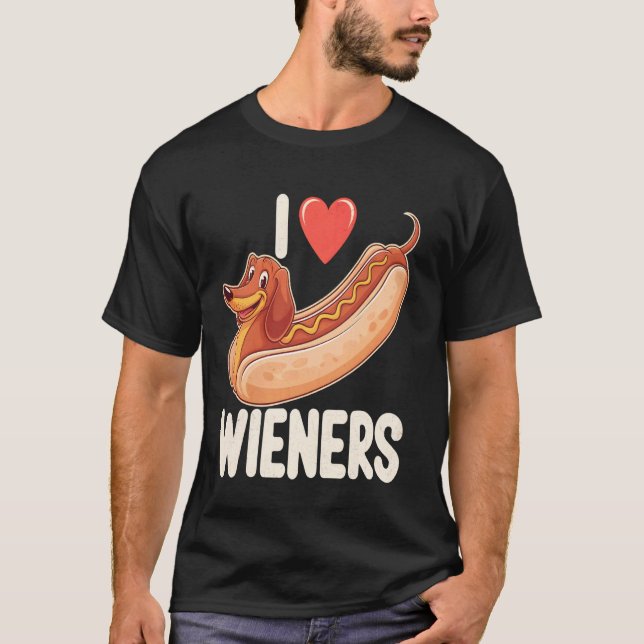 T-shirt Dachshund drôle (Devant)