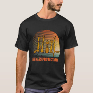 T-shirt Dachshund drôle Plaisanterie Protection des témoin